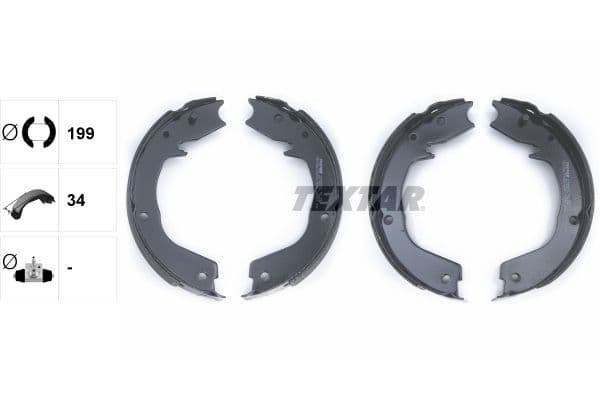 Set saboti frana, frana de mana TEXTAR 91066000