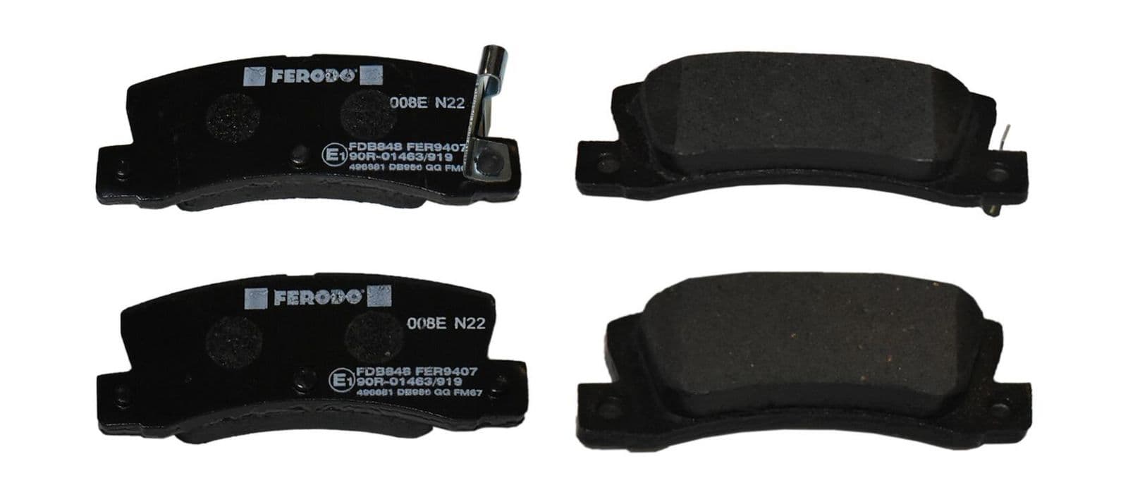 set placute frana,frana disc FERODO PREMIER ECO FRICTION FDB848