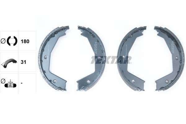 Set saboti frana, frana de mana TEXTAR 91054700