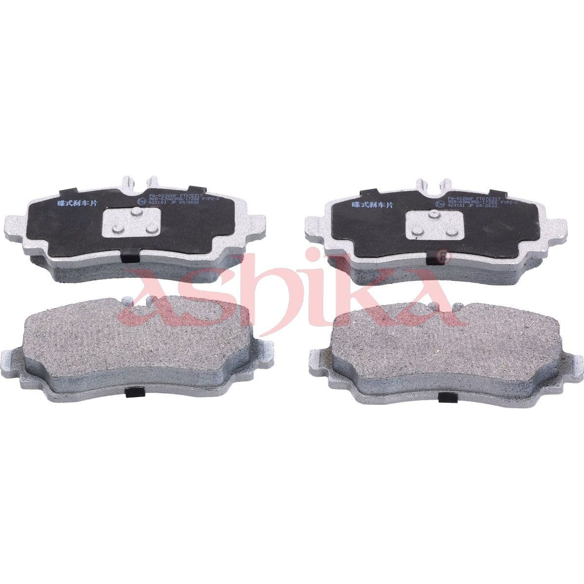 set placute frana,frana disc ASHIKA 50-00-0026