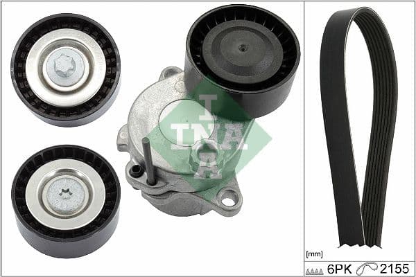 Set curea transmisie cu caneluri Schaeffler INA 529 0321 10
