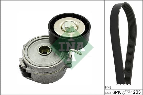 Set curea transmisie cu caneluri Schaeffler INA 529 0357 10