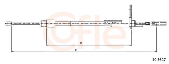 Cablu, frana de parcare COFLE 10.9327