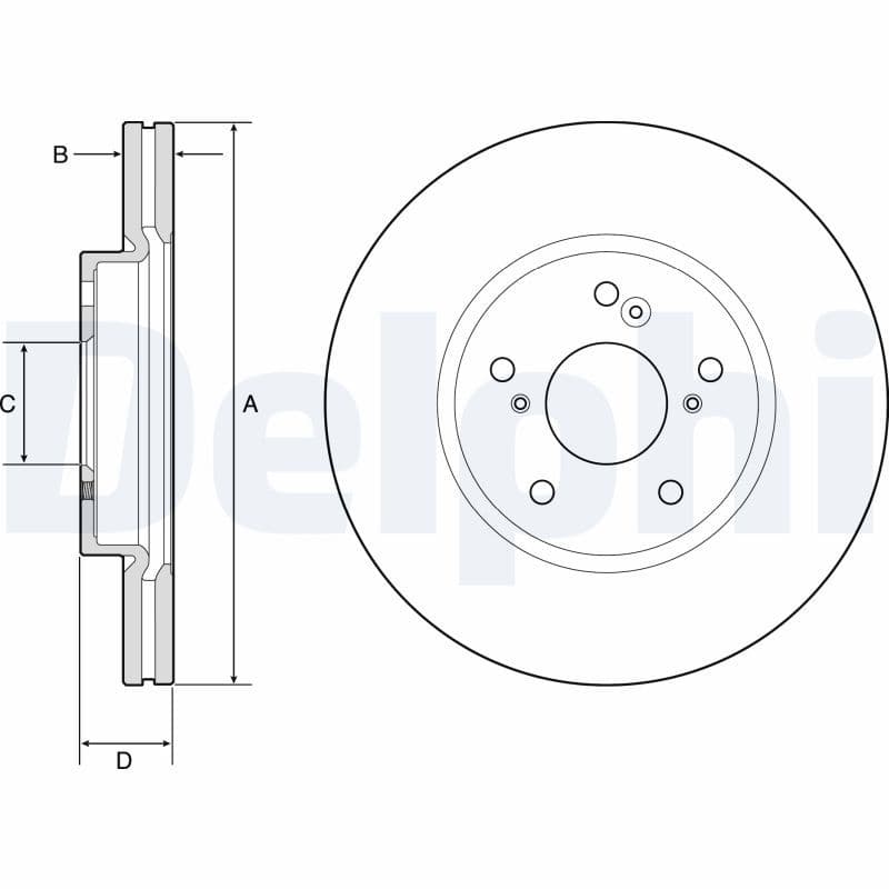 Disc frana DELPHI BG4785C
