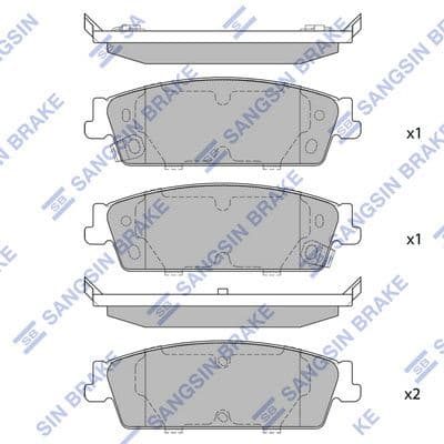 set placute frana,frana disc HI-Q SP1563
