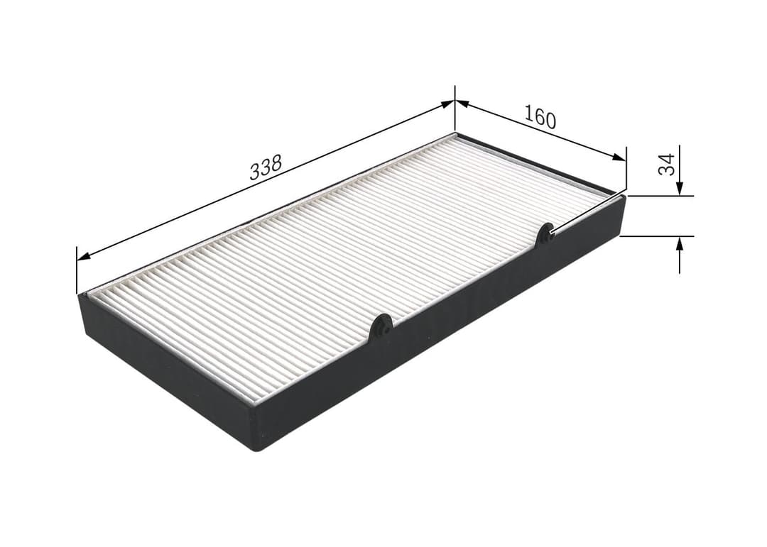 Filtru, aer habitaclu BOSCH 1 987 435 063