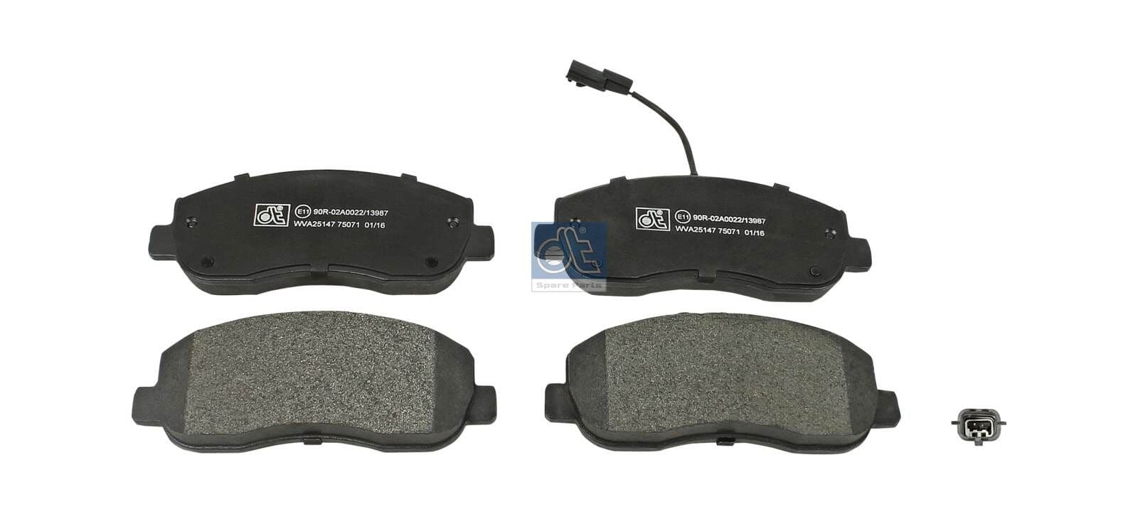 set placute frana,frana disc DT Spare Parts 6.95121