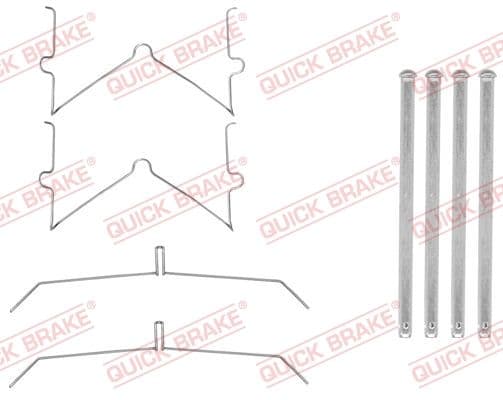 Set accesorii, placute frana QUICK BRAKE 109-0003