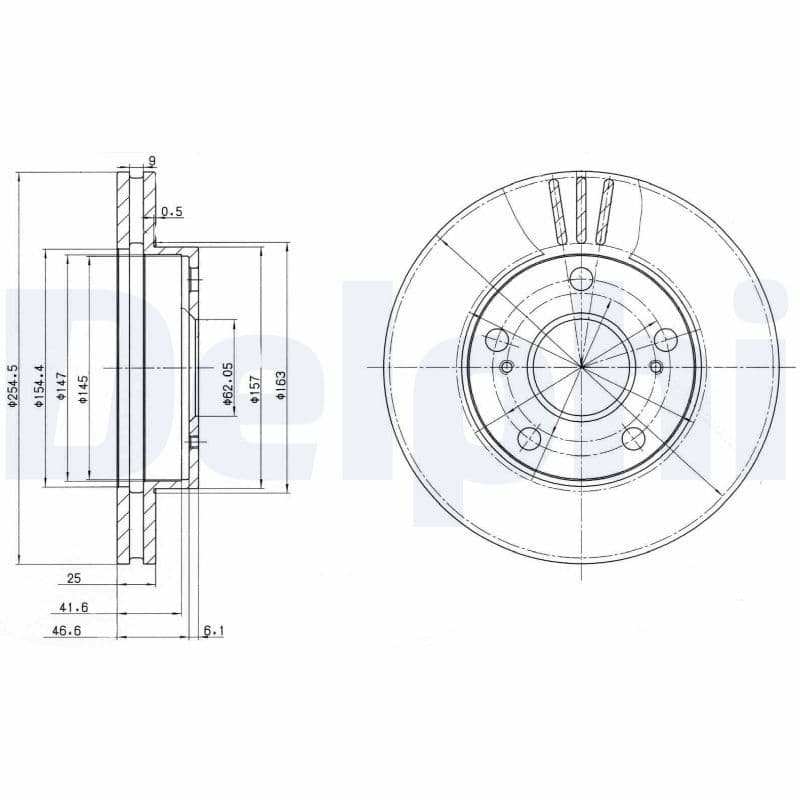 Disc frana DELPHI BG3172