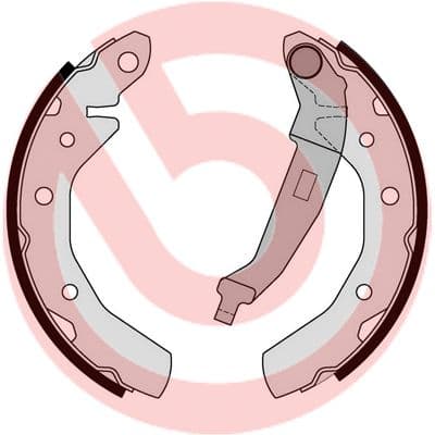 Set saboti frana BREMBO ESSENTIAL LINE S 10 517