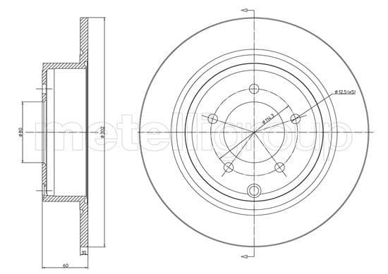 Disc frana METELLI 23-1223C