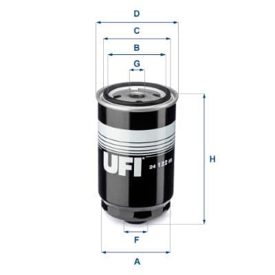 filtru combustibil UFI 24.122.00