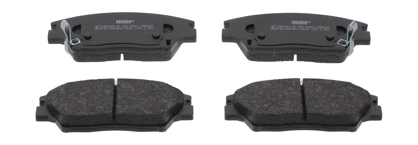 set placute frana,frana disc FERODO PREMIER ECO FRICTION FDB5432