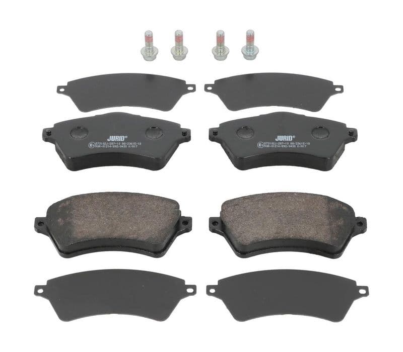 set placute frana,frana disc JURID 573102J