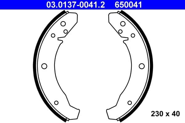 Set saboti frana ATE 03.0137-0041.2