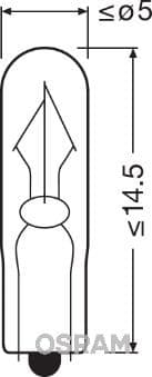 Bec, lumini interioare OSRAM 2341