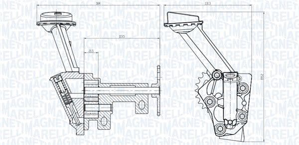 Pompa ulei MAGNETI MARELLI 351516000144