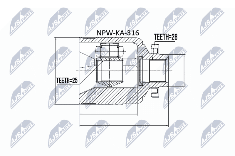 Set articulatie, planetara NTY NPW-KA-316