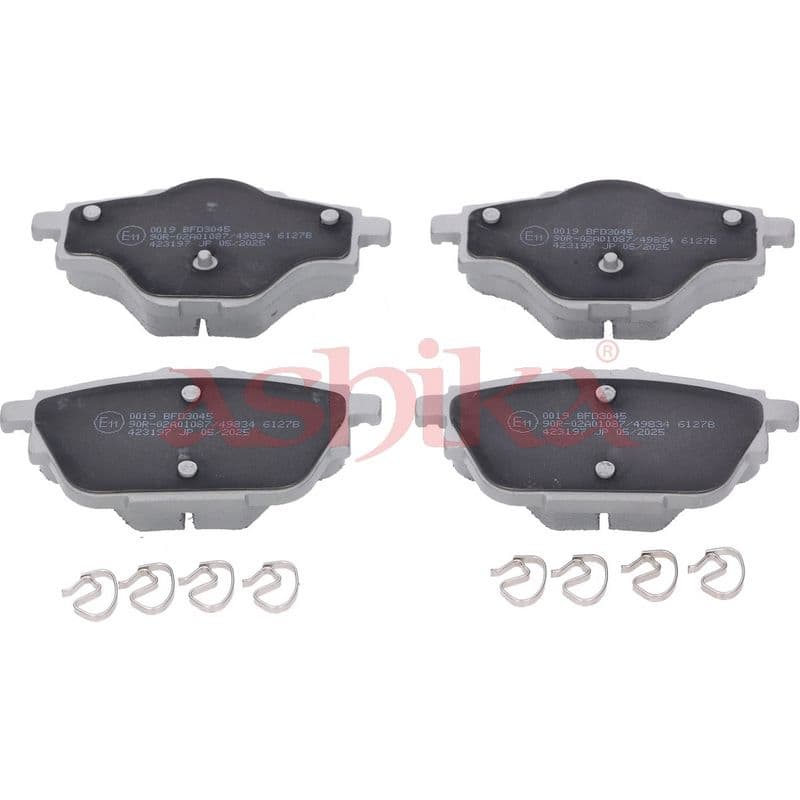 set placute frana,frana disc ASHIKA 51-00-00019