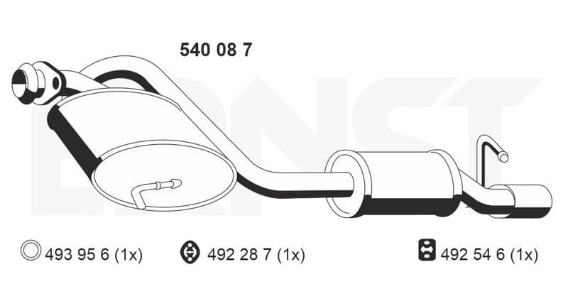 Toba esapament finala ERNST 540087