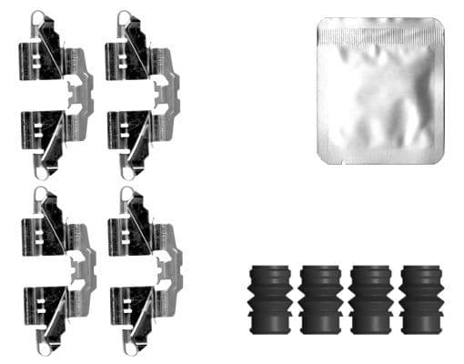 Set accesorii, placute frana TEXTAR 82560500