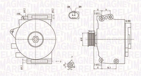 Generator / Alternator MAGNETI MARELLI 063731859010