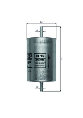 filtru combustibil MAHLE KL 95