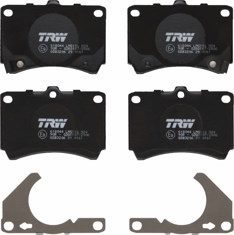 set placute frana,frana disc TRW GDB3206