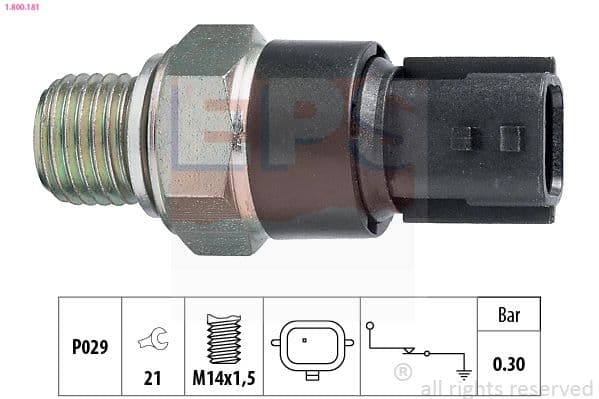 Senzor presiune ulei EPS Made in Italy - OE Equivalent 1.800.181