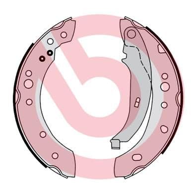 Set saboti frana BREMBO ESSENTIAL LINE S 68 547