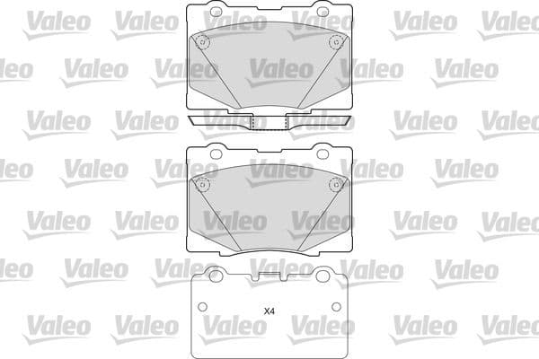 set placute frana,frana disc VALEO 601669