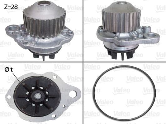 Pompă de apă, răcire motor VALEO 506643