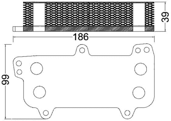 Radiator ulei, ulei motor MAHLE BEHR CLC 187 000S