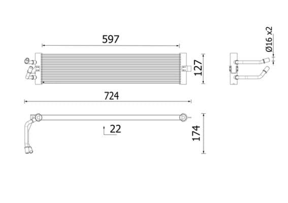 Radiator racire ulei, cutie de viteze automata MAHLE BEHR *** PREMIUM LINE *** CLC 399 000P