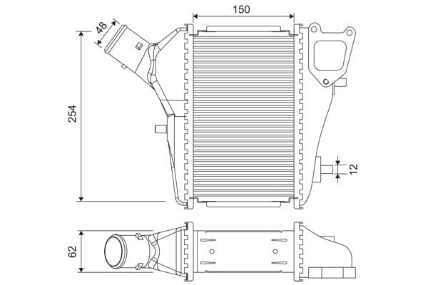 Intercooler, compresor VALEO 818686