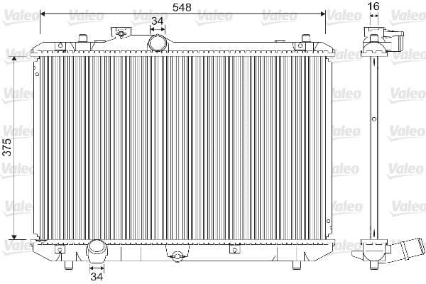 Radiator, racire motor VALEO 733216