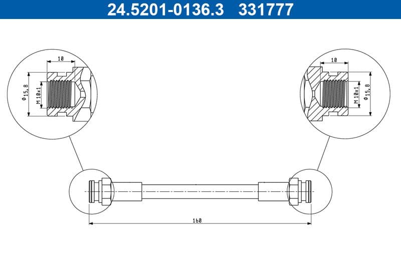 Furtun frana ATE 24.5201-0136.3