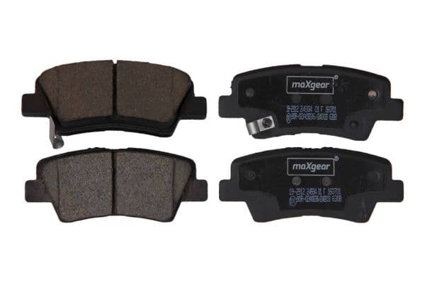 set placute frana,frana disc MAXGEAR 19-2912