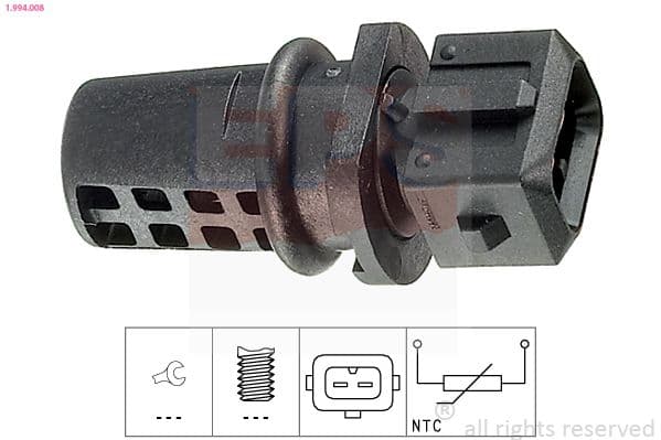 senzor,temperatura aer admisie EPS Made in Italy - OE Equivalent 1.994.008
