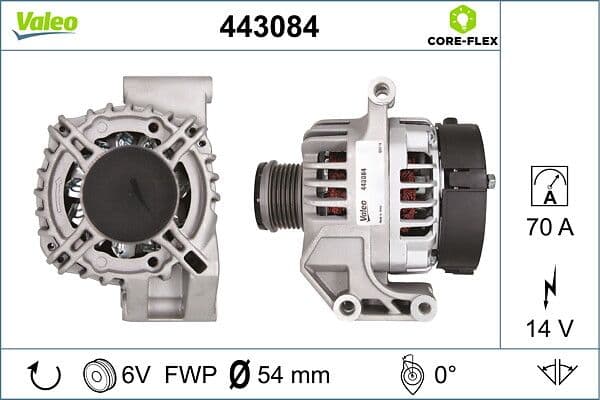Generator / Alternator VALEO 443084