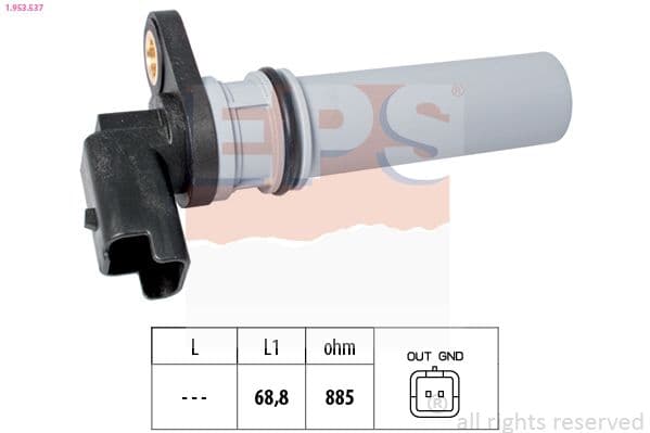 Senzor, turație motor EPS Made in Italy - OE Equivalent 1.953.537