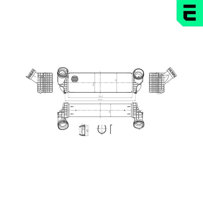 Intercooler, compresor ERA 672050