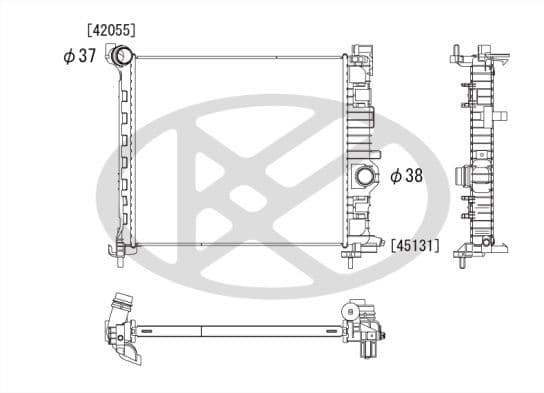 Radiator, racire motor KOYORAD PL462795