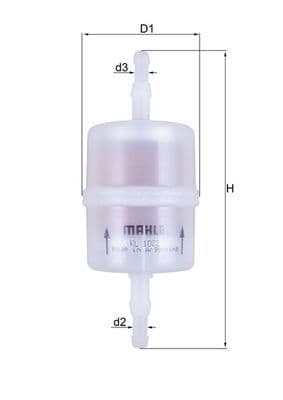 filtru combustibil MAHLE KL 1022