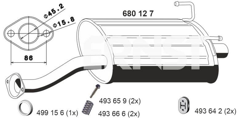 Toba esapament finala ERNST 680127