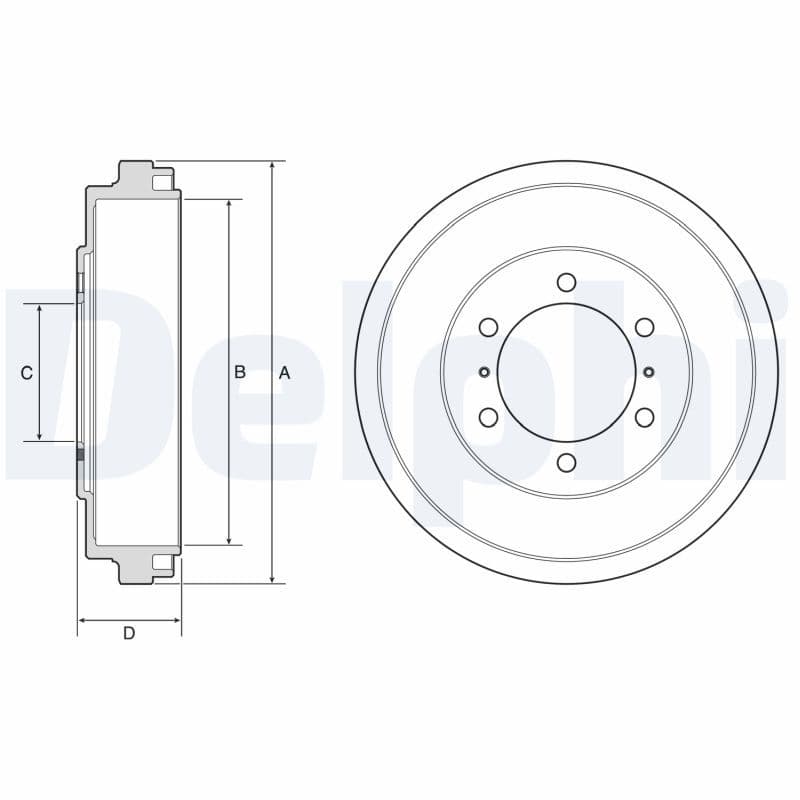 Tambur frana DELPHI BF631