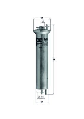 filtru combustibil KNECHT KL 96