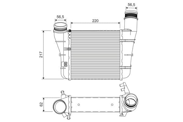 Intercooler, compresor VALEO 818757