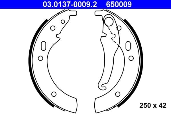 Set saboti frana ATE 03.0137-0009.2