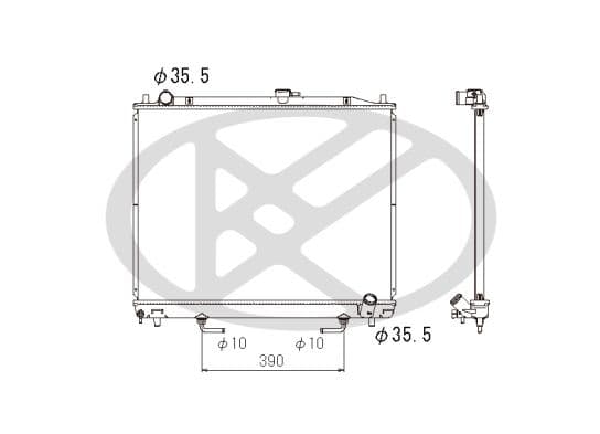 Radiator, racire motor KOYORAD PL032072R